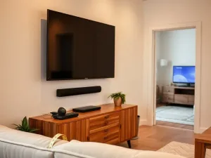 Na jakiej wysokości telewizor do salonu i sypialni?