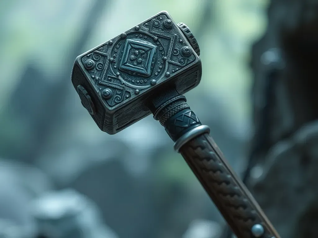 młot Thora jako symbol siły i ochrony w nowoczesnym stylu